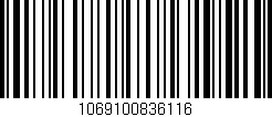 Código de barras (EAN, GTIN, SKU, ISBN): '1069100836116'
