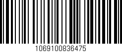 Código de barras (EAN, GTIN, SKU, ISBN): '1069100836475'