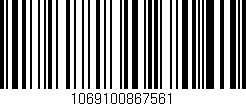 Código de barras (EAN, GTIN, SKU, ISBN): '1069100867561'