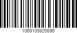 Código de barras (EAN, GTIN, SKU, ISBN): '1069100925698'