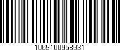 Código de barras (EAN, GTIN, SKU, ISBN): '1069100958931'