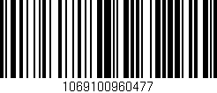 Código de barras (EAN, GTIN, SKU, ISBN): '1069100960477'