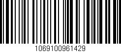 Código de barras (EAN, GTIN, SKU, ISBN): '1069100961429'