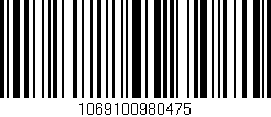 Código de barras (EAN, GTIN, SKU, ISBN): '1069100980475'