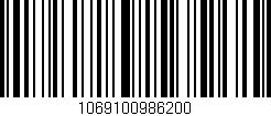 Código de barras (EAN, GTIN, SKU, ISBN): '1069100986200'