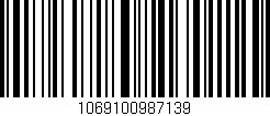 Código de barras (EAN, GTIN, SKU, ISBN): '1069100987139'