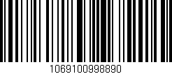 Código de barras (EAN, GTIN, SKU, ISBN): '1069100998890'