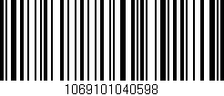 Código de barras (EAN, GTIN, SKU, ISBN): '1069101040598'