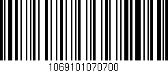 Código de barras (EAN, GTIN, SKU, ISBN): '1069101070700'