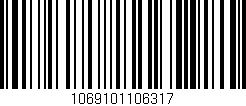 Código de barras (EAN, GTIN, SKU, ISBN): '1069101106317'