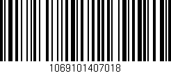 Código de barras (EAN, GTIN, SKU, ISBN): '1069101407018'