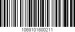 Código de barras (EAN, GTIN, SKU, ISBN): '1069101600211'