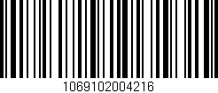 Código de barras (EAN, GTIN, SKU, ISBN): '1069102004216'