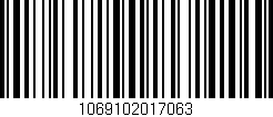 Código de barras (EAN, GTIN, SKU, ISBN): '1069102017063'