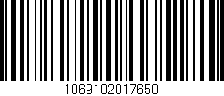 Código de barras (EAN, GTIN, SKU, ISBN): '1069102017650'