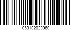 Código de barras (EAN, GTIN, SKU, ISBN): '1069102020360'