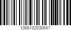 Código de barras (EAN, GTIN, SKU, ISBN): '1069102035647'