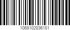 Código de barras (EAN, GTIN, SKU, ISBN): '1069102036101'
