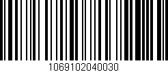 Código de barras (EAN, GTIN, SKU, ISBN): '1069102040030'