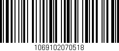 Código de barras (EAN, GTIN, SKU, ISBN): '1069102070518'
