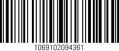 Código de barras (EAN, GTIN, SKU, ISBN): '1069102094361'