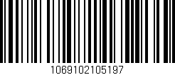 Código de barras (EAN, GTIN, SKU, ISBN): '1069102105197'