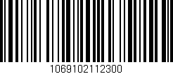 Código de barras (EAN, GTIN, SKU, ISBN): '1069102112300'