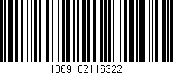 Código de barras (EAN, GTIN, SKU, ISBN): '1069102116322'