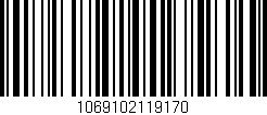 Código de barras (EAN, GTIN, SKU, ISBN): '1069102119170'