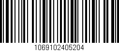 Código de barras (EAN, GTIN, SKU, ISBN): '1069102405204'