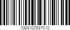 Código de barras (EAN, GTIN, SKU, ISBN): '1069102597510'