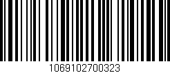 Código de barras (EAN, GTIN, SKU, ISBN): '1069102700323'