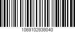 Código de barras (EAN, GTIN, SKU, ISBN): '1069102838040'
