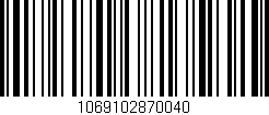 Código de barras (EAN, GTIN, SKU, ISBN): '1069102870040'