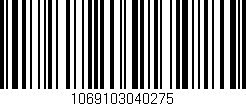Código de barras (EAN, GTIN, SKU, ISBN): '1069103040275'