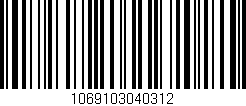 Código de barras (EAN, GTIN, SKU, ISBN): '1069103040312'