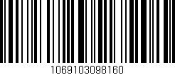 Código de barras (EAN, GTIN, SKU, ISBN): '1069103098160'