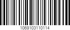 Código de barras (EAN, GTIN, SKU, ISBN): '1069103110114'