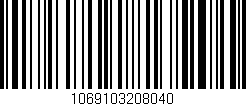 Código de barras (EAN, GTIN, SKU, ISBN): '1069103208040'