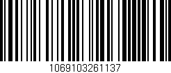 Código de barras (EAN, GTIN, SKU, ISBN): '1069103261137'