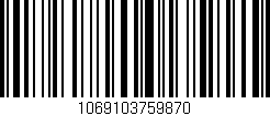 Código de barras (EAN, GTIN, SKU, ISBN): '1069103759870'