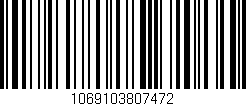 Código de barras (EAN, GTIN, SKU, ISBN): '1069103807472'