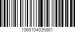 Código de barras (EAN, GTIN, SKU, ISBN): '1069104035881'