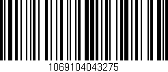 Código de barras (EAN, GTIN, SKU, ISBN): '1069104043275'