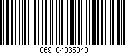 Código de barras (EAN, GTIN, SKU, ISBN): '1069104065840'
