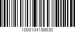 Código de barras (EAN, GTIN, SKU, ISBN): '1069104198630'