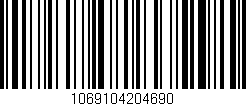 Código de barras (EAN, GTIN, SKU, ISBN): '1069104204690'
