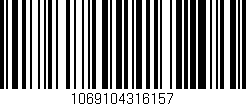 Código de barras (EAN, GTIN, SKU, ISBN): '1069104316157'