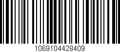 Código de barras (EAN, GTIN, SKU, ISBN): '1069104428409'