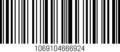 Código de barras (EAN, GTIN, SKU, ISBN): '1069104666924'